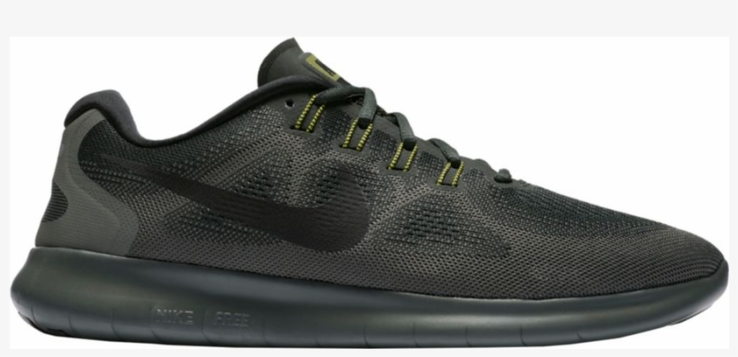 Nike Men's Free Rn 2017 Running Shoes - Mustat Nike Lenkkarit, transparent png download