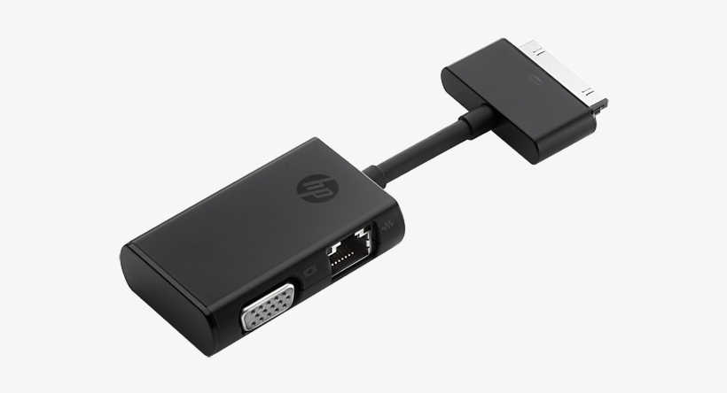 Hp Dock Connector To Ethernet And Vga Adapter - Hp Dock Connector To Ethernet & Vga Adapter G7u78aa, transparent png download