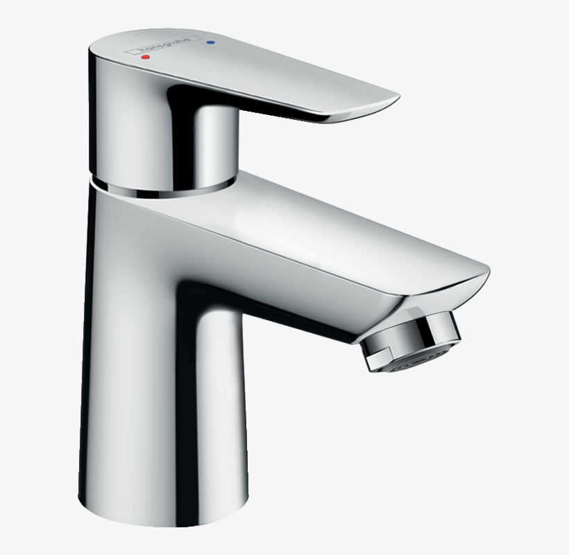 Single Lever Basin Mixer 80 Lowflow With Pop-up Waste - Hansgrohe Talis E 80 Chrome Basin Mixer 71700000, transparent png download