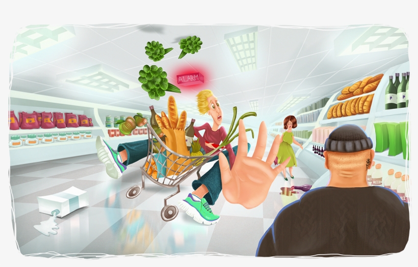 Burglar In The Supermarket - Leisure, transparent png download