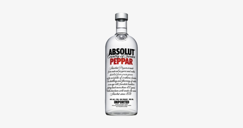 Buy Absolut Vodka Peppar Online Free Delivery In Singapore - Absolut Vodka, transparent png download