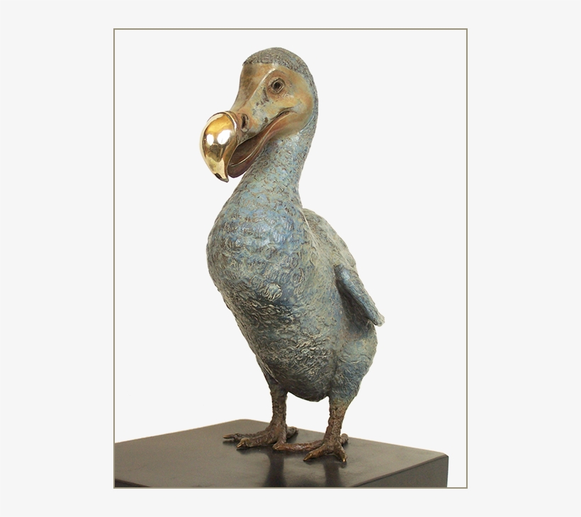 The Dodo Bronze Sculpture By Robert James Workshop - Duck, transparent png download