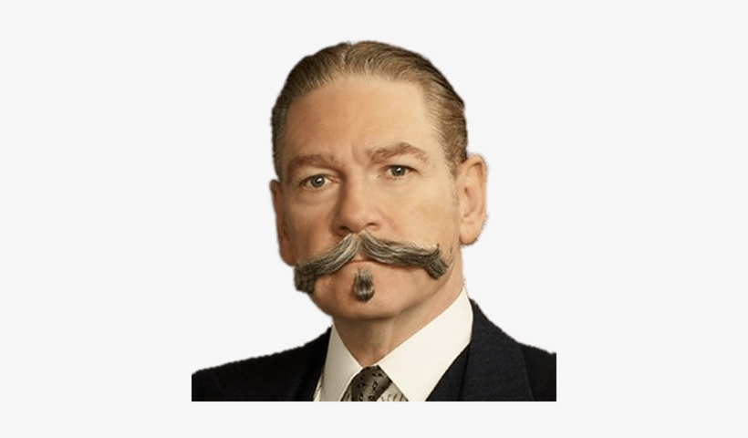 Hercule Poirot Kenneth Branagh Portrait - 強 尼 戴 普 東方 快車, transparent png download