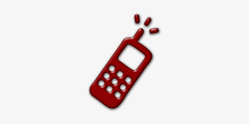 Phone Clipart Red Cell - Business Card Office And Cell, transparent png download