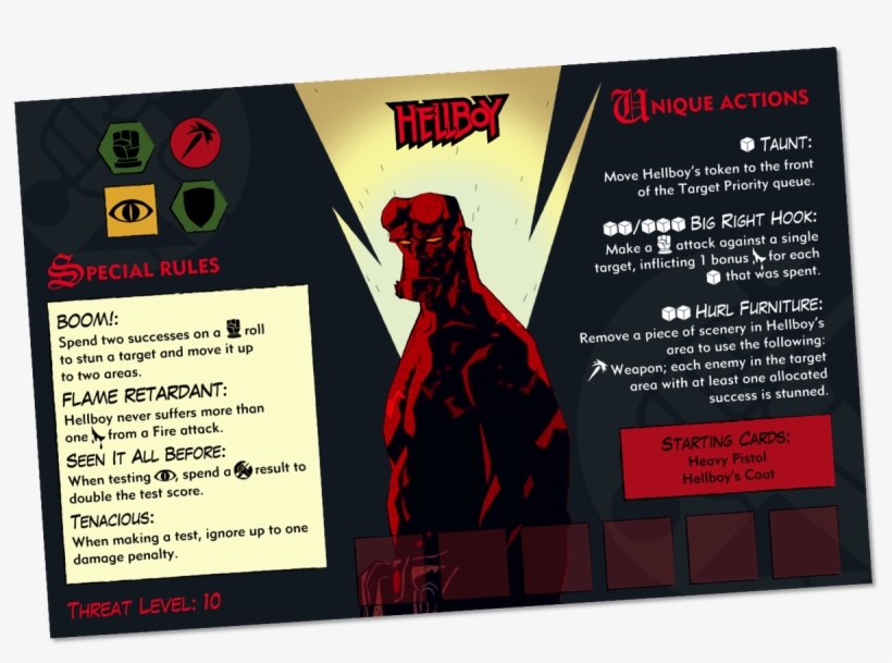 Mantic Games On Twitter - Hellboy The Board Game, transparent png download