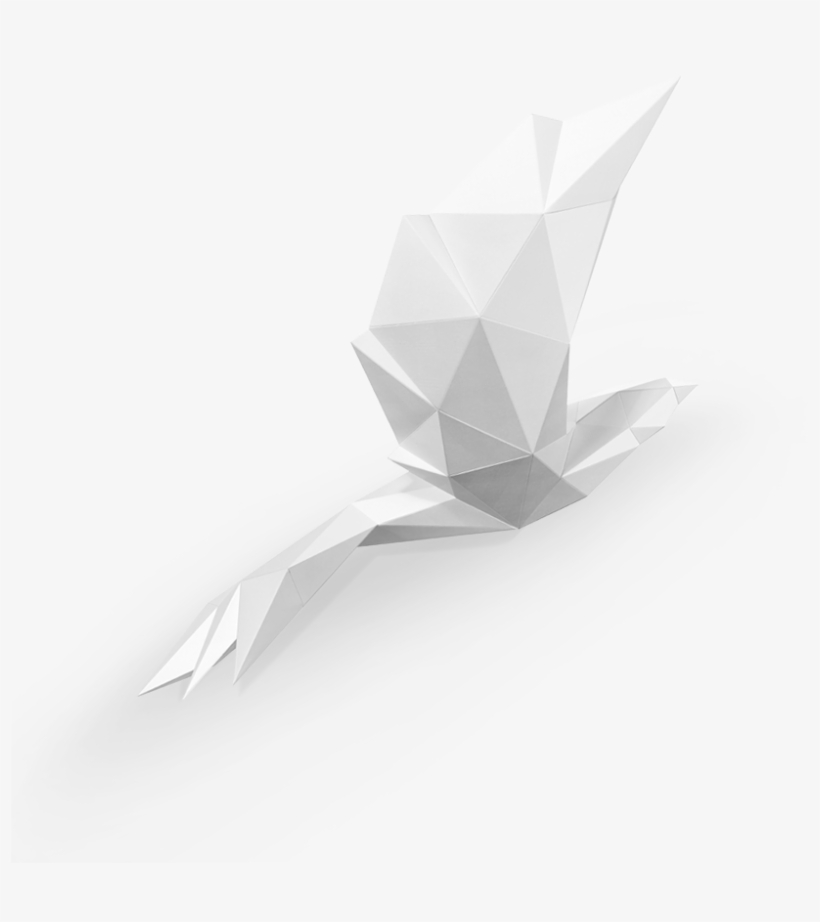 Innocent White - Origami Bird Png White, transparent png download