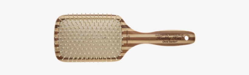 Bamboo Paddle Hairbrush - Olivia Garden Hairbrush Healthy Hair Hh-p7, transparent png download