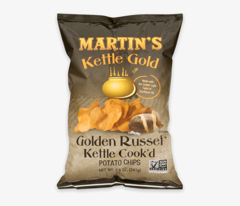 Martin's Kettle Gold Potato Chips Golden Russet Kettle - Nyc Made Potato Chips, transparent png download