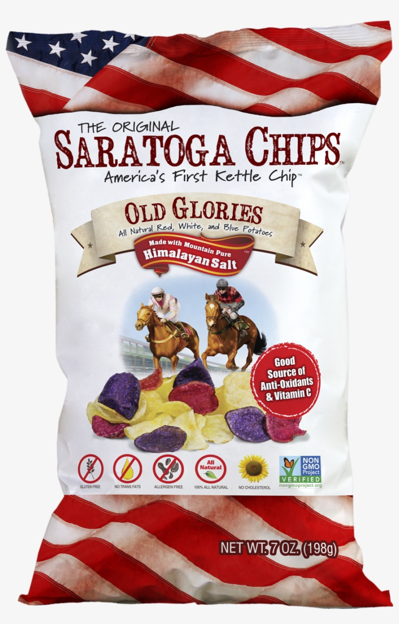 Saratoga Chips Announces The 2016 National Release - Saratoga Chips Kettle Chips, Old Glories - 7 Oz, transparent png download