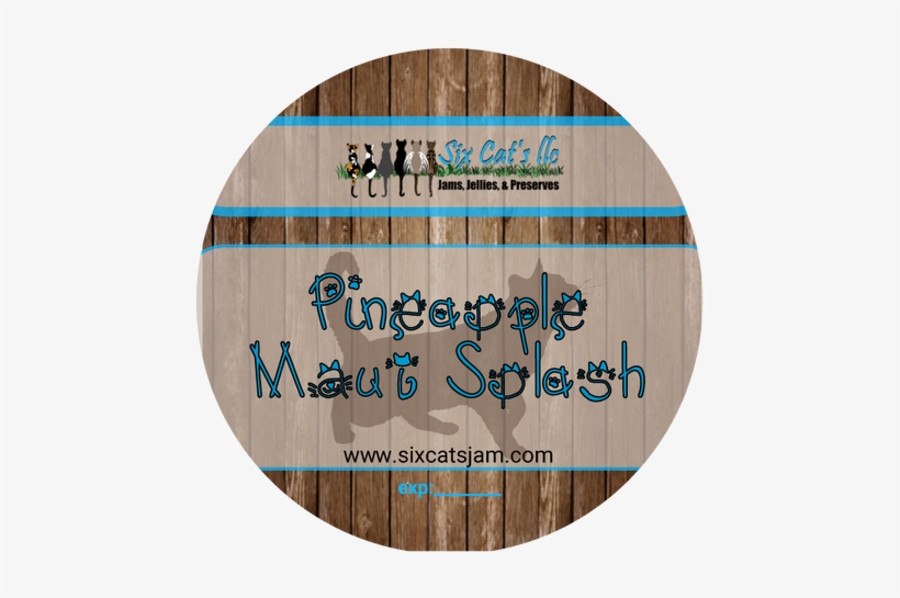 Pineapple, Pure Cane Sugar, Pineapple Wine, Fruit Pectin, - Circle, transparent png download