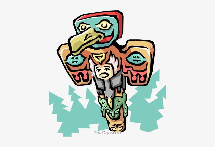 Totem Pole Royalty Free Vector Clip Art Illustration, transparent png download