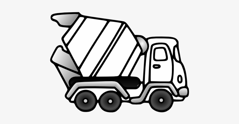 Truck Clipart Top View Truck - Cement Truck Embroidery Design, transparent png download