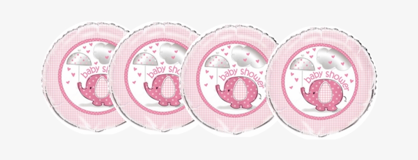 Foil Elephant Baby Shower Balloon, 18 In, Pink, 1ct - 18" Foil Pink Elephant Baby Shower Helium Balloon, transparent png download