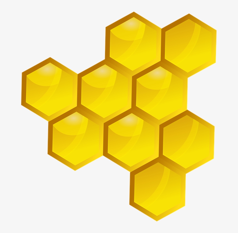 Honey, Slice, Bee, Insect, Pollen, Nectar, Macro, Plant - Honey, transparent png download