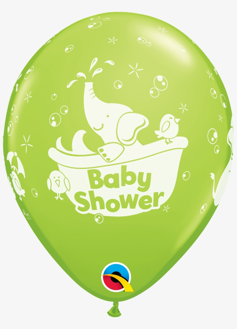 Prev - 11" Assorted Baby Shower Elephant Latex Balloons X, transparent png download