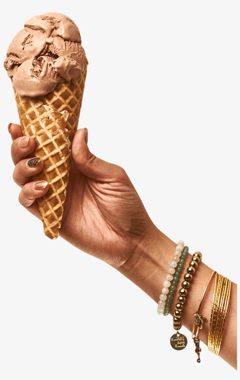 Melted Chocolate - Ice Cream Hand Png, transparent png download