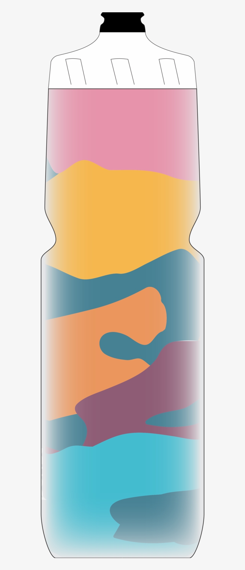 City Scripts Bottle "paint Spill" - Bottle, transparent png download