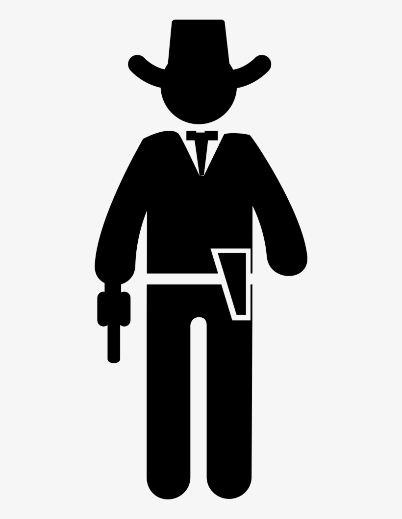 Cowboy With A Gun Comments - Icon, transparent png download