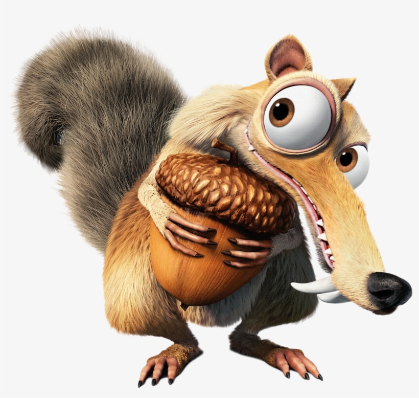 Ice Age Squirrel, Ice Age Collision Course, Cartoon, transparent png download