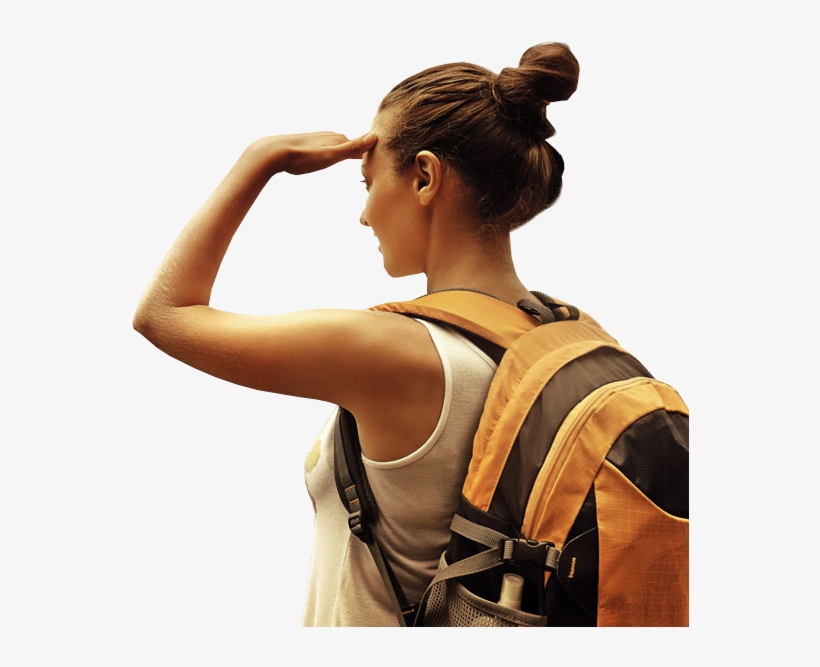 Stylish Teen Girl Travel Alone With Backpack - Omaker M4 Outdoor Portable Bluetooth Speaker With 12, transparent png download