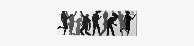 Vector Silhouettes Of Dancing People - Silhouette, transparent png download