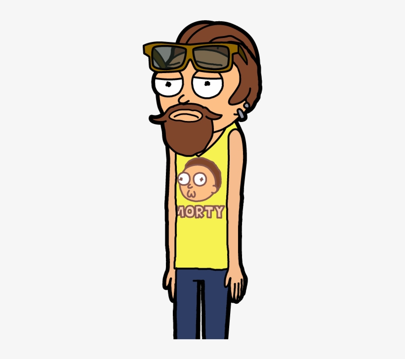Mustache Morty - Pocket Mortys Hipster Morty, transparent png download