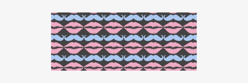 Girly Pink Hipster Mustache And Lips White Mug - Mousepad, transparent png download