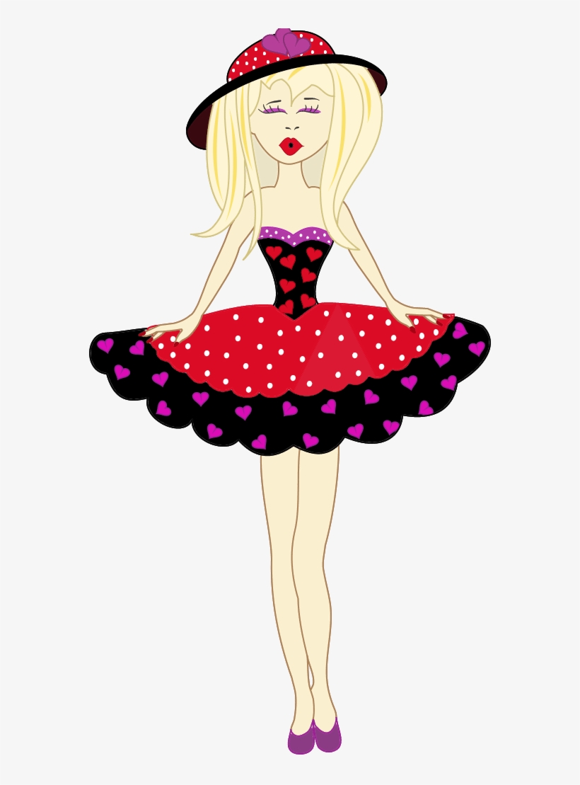 Red Dress Clipart Clipart Transparent - Tubes Png Valentine's Days, transparent png download