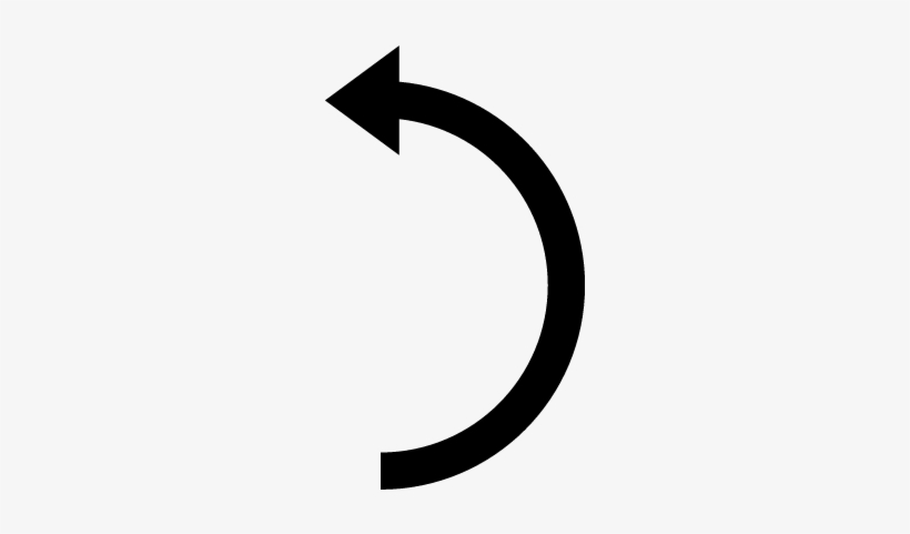 Curved Arrow Png Transparent For Kids - Left Curved Line, transparent png download