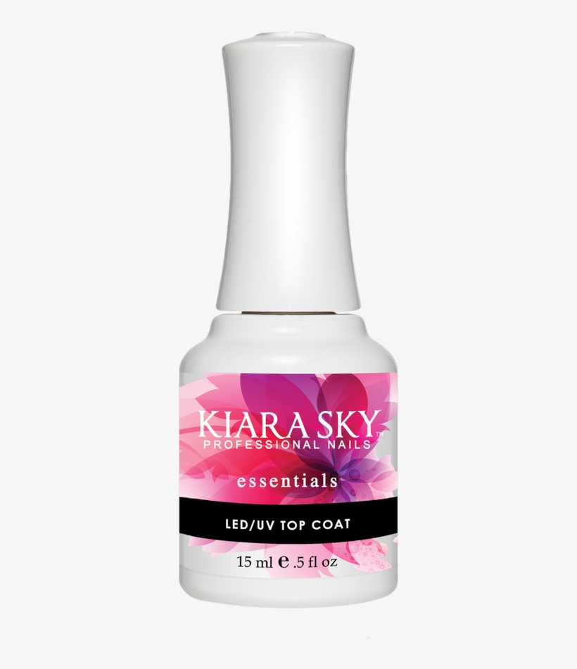 Led/uv Top Coat - Kiara Sky Gel Polish Black To Black G435, transparent png download
