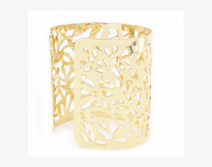 Gold Filigree Cuff Bracelet - Lampshade, transparent png download