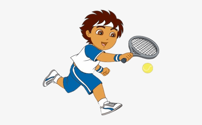Diego Playing Tennis - Play Tennis Clipart Png, transparent png download