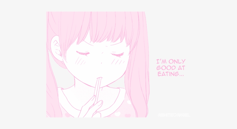 Cartoon Drawings - Pink Manga, transparent png download