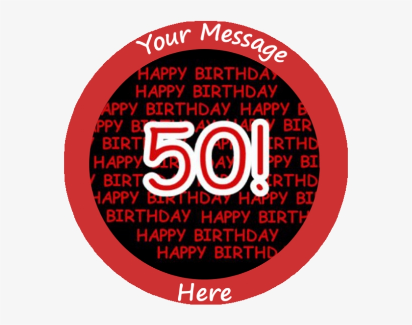 Glücklicher 50. Geburtstag Karte, transparent png download