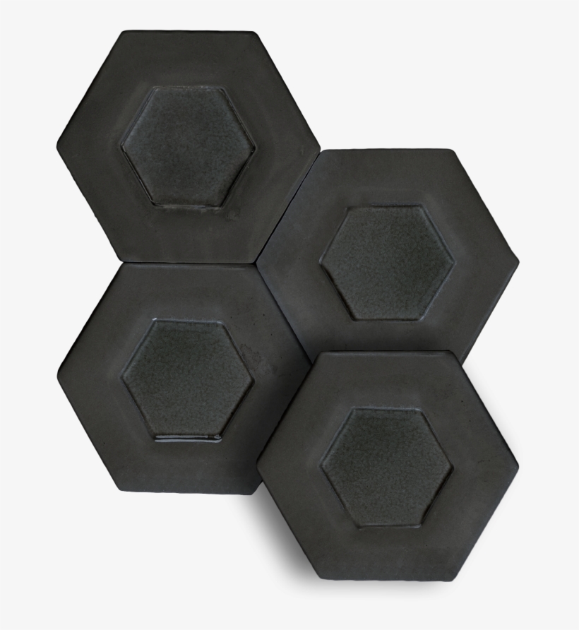 Ceramic Field Tile Hexagon Black Mft-3251 - Tile, transparent png download