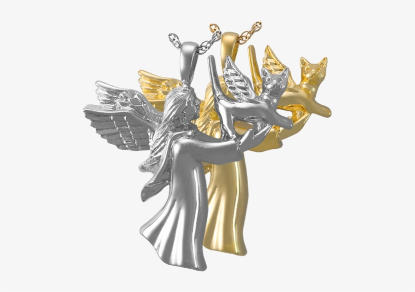 Wholesale Pet Cremation Jewelry - Pet Cremation Jewelry: Angel Cat Pendant, transparent png download