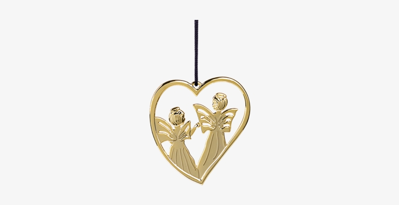 Heart Angel H7 5 Gold Plated Karen Blixen - Heart Wreath & Heart Angel, Goldplated, transparent png download