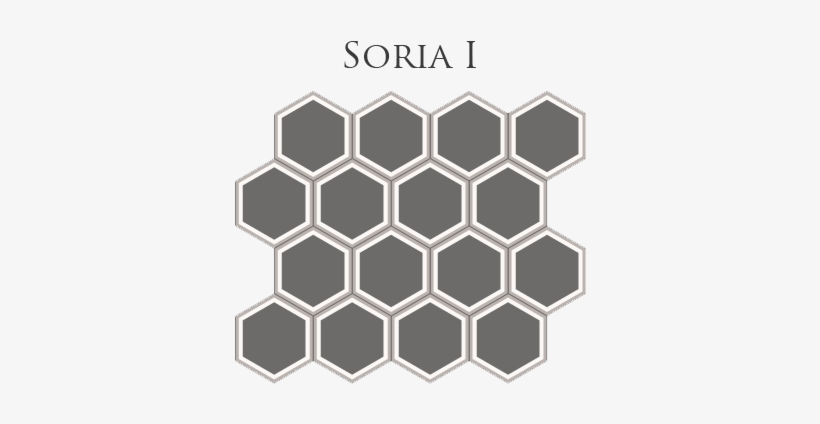 Soria I 8" Hexagon Tiles - Vector Graphics, transparent png download