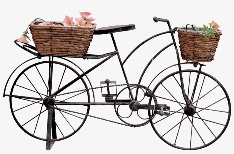 Png, Bicycle, Trim, Bicycle With Baskets, Bike Ornament - Bicycle With Baskets Png, transparent png download