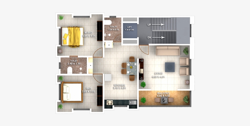 Saaket Floor Plan - Floor Plan, transparent png download