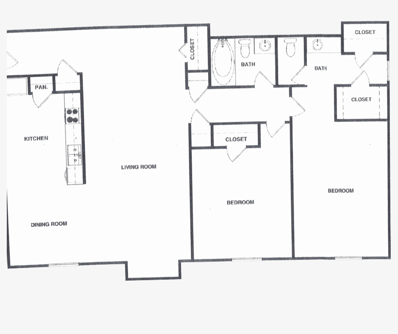 Before Floor Plan Redrawing By Tourvista - Floor Plan, transparent png download