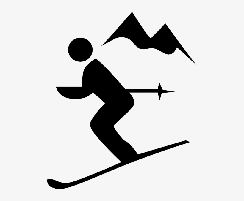 How To Set Use Downhill Skiing Clipart Downhill Ski Clip Art PNG