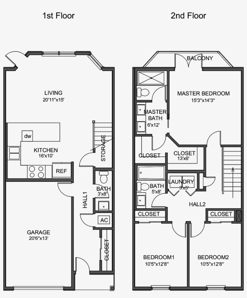 The Brook Floorplan - Portable Network Graphics, transparent png download