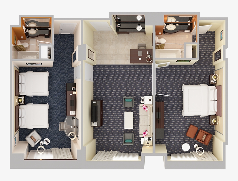 Two Bedroom Suite - House, transparent png download