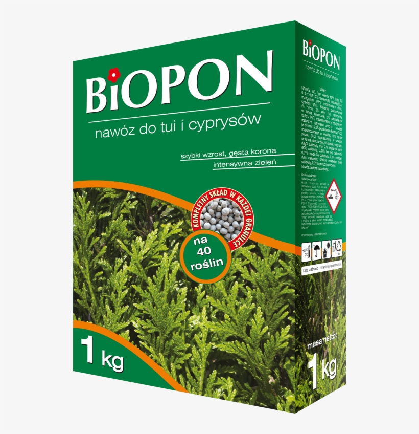 Biopon Arborvitae And Cypress Trees Fertilizer - Nawóz Do Tuji, transparent png download