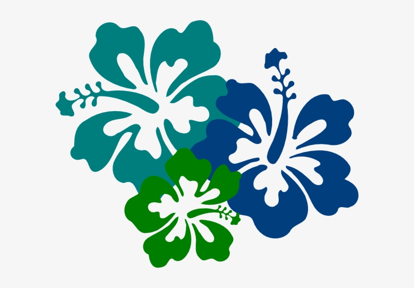 How To Set Use Hibiscus Teal & Green Svg Vector, transparent png download