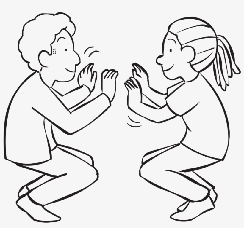 Squat Thrust - Line Art, transparent png download