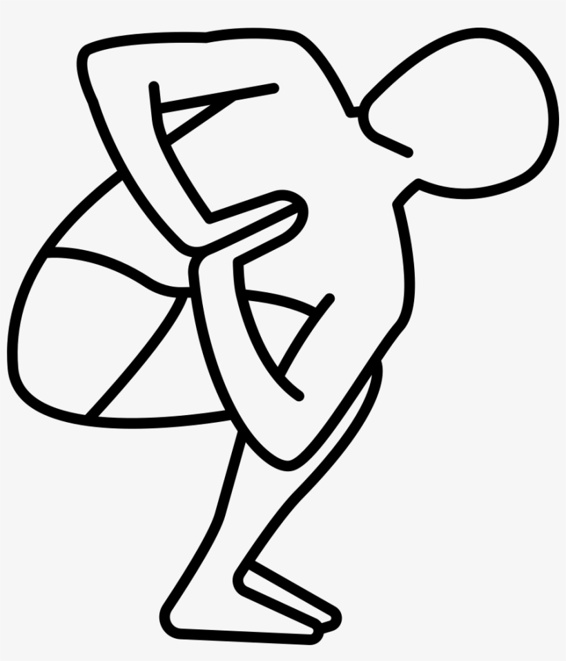 Man On Squat Position Turning Waist Comments - Sports, transparent png download