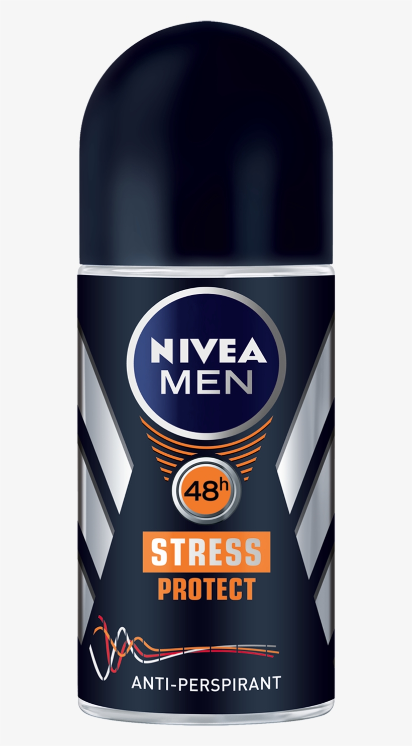 New Nivea Men Stress Protect Roll On Deodorant - Nivea Fresh Active Roll, transparent png download