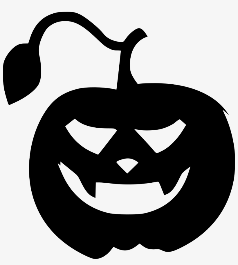 Halloween Pumpkin Horror Character - Jack O Lantern Silhouette, transparent png download